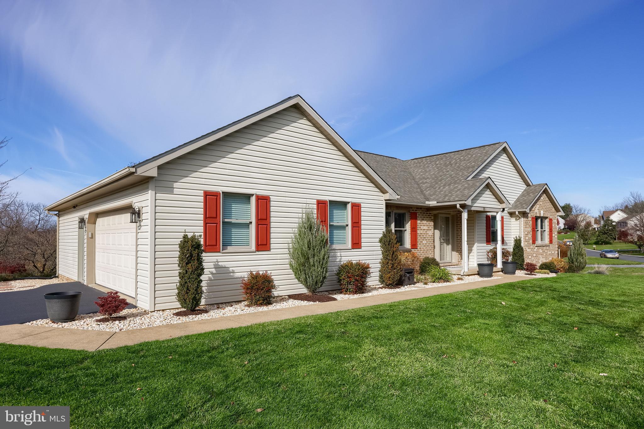35 Field Lane Lititz, PA 17543 - Photo 47 of 49 a view of a house with a yard and sitting area