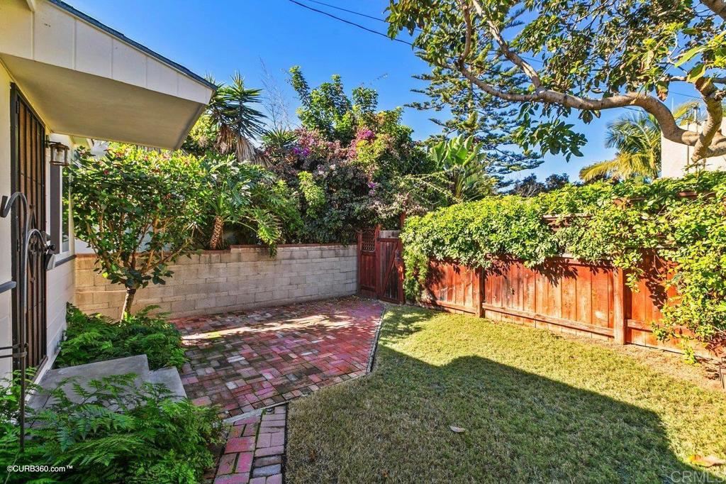 1453-1455 Thomas Avenue San Diego, CA 92109 - Photo 27 of 37 a view of a backyard with a tree