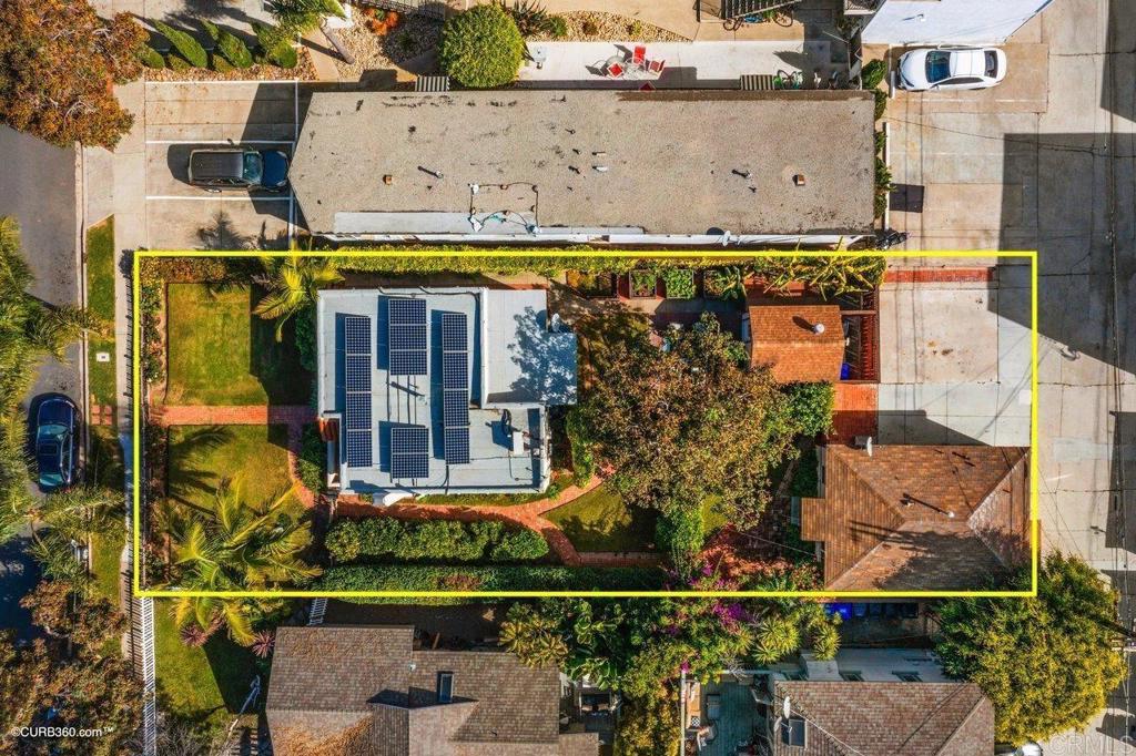 1453-1455 Thomas Avenue San Diego, CA 92109 - Photo 5 of 37 an aerial view of a house with swimming pool