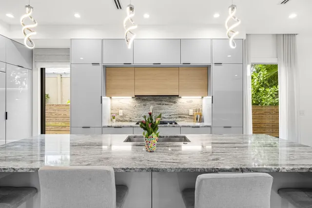 an aerial view of a city with lots of residential buildings