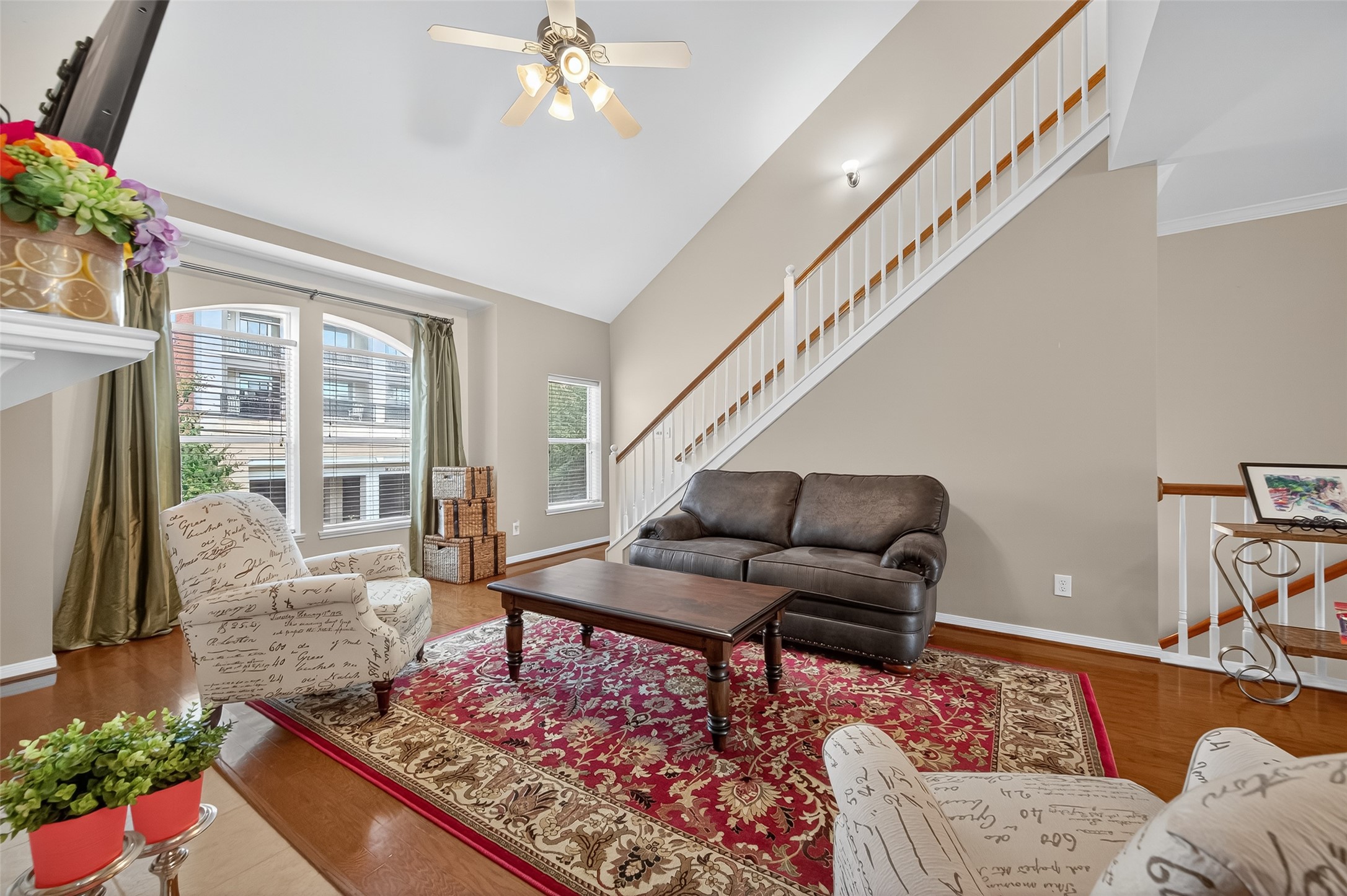 2913 West Dallas Street Houston, TX 77019 - Photo 11 of 34 a living room with furniture and a potted plant