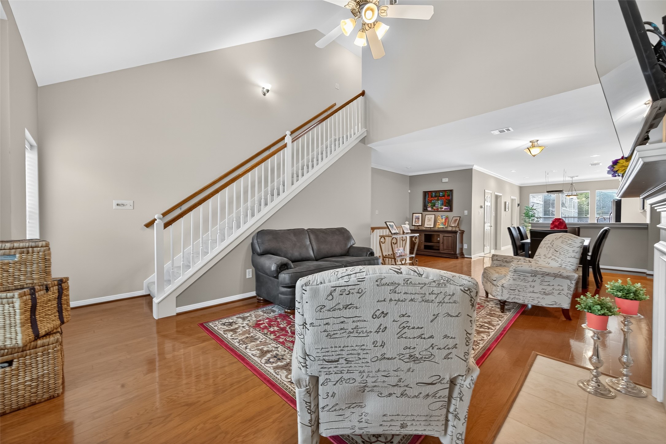 2913 West Dallas Street Houston, TX 77019 - Photo 12 of 34 a living room with furniture and a dining table