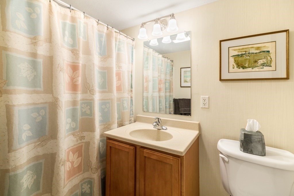 1500 Worcester Road, Unit 321 Framingham, MA 01702 - Photo 33 of 42 a bathroom with a sink a toilet and a mirror
