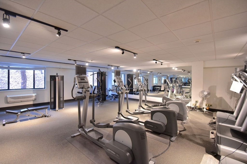 1500 Worcester Road, Unit 321 Framingham, MA 01702 - Photo 39 of 42 a view of a room with gym equipment