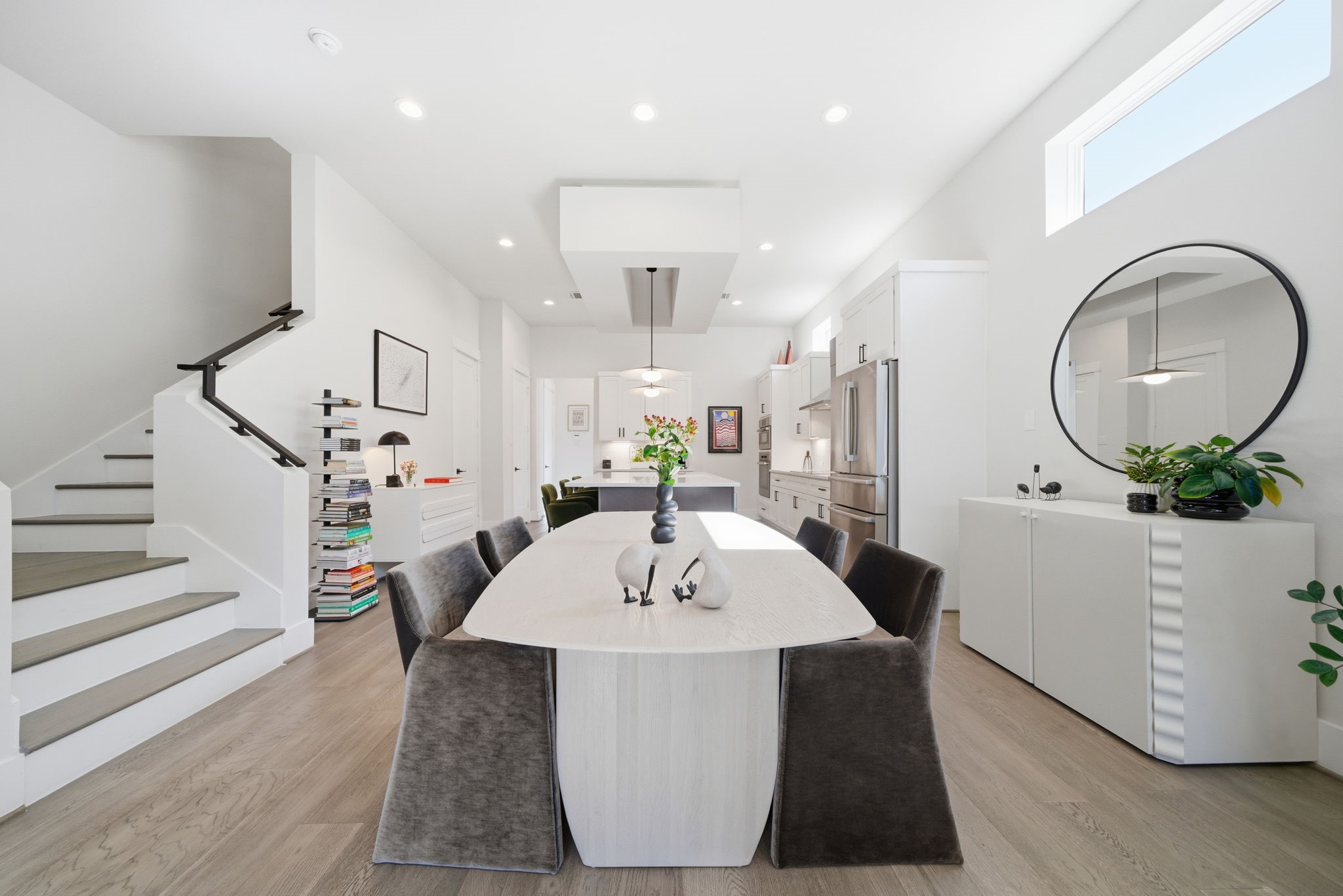 1529 Laird Street Houston, TX 77008 - Photo 12 of 31 a living room with furniture and a mirror