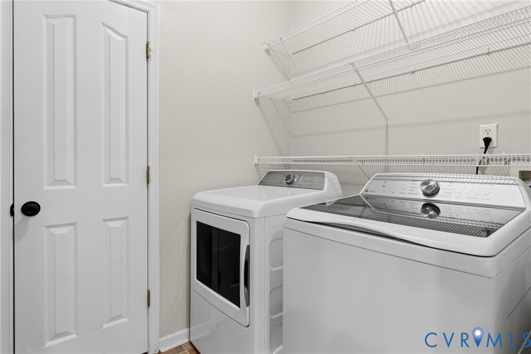 7807 Clover Ridge Place Chesterfield, VA 23832 - Photo 34 of 51 Dedicated laundry area featuring wire shelving, li