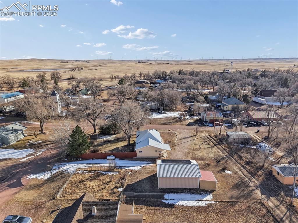 109 Second Street Ramah, CO 80832 - Photo 38 of 39 an aerial view of a house with a garden