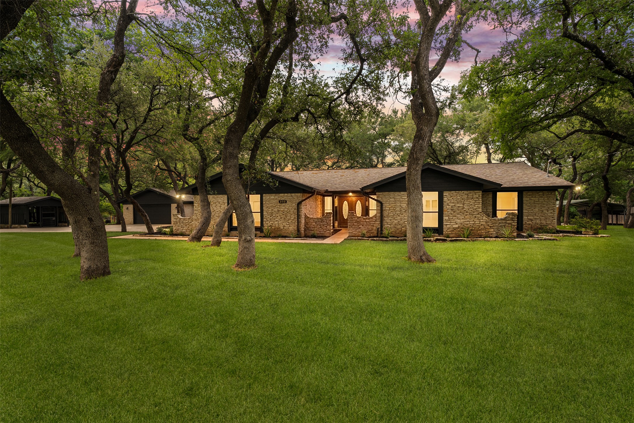 303 West Sequoia Spur Georgetown, TX 78628 - Photo 29 of 34 a view of an house with backyard and a tree