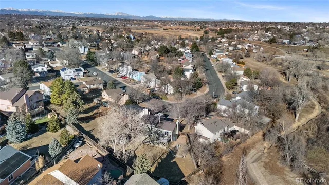 an aerial view of multiple house