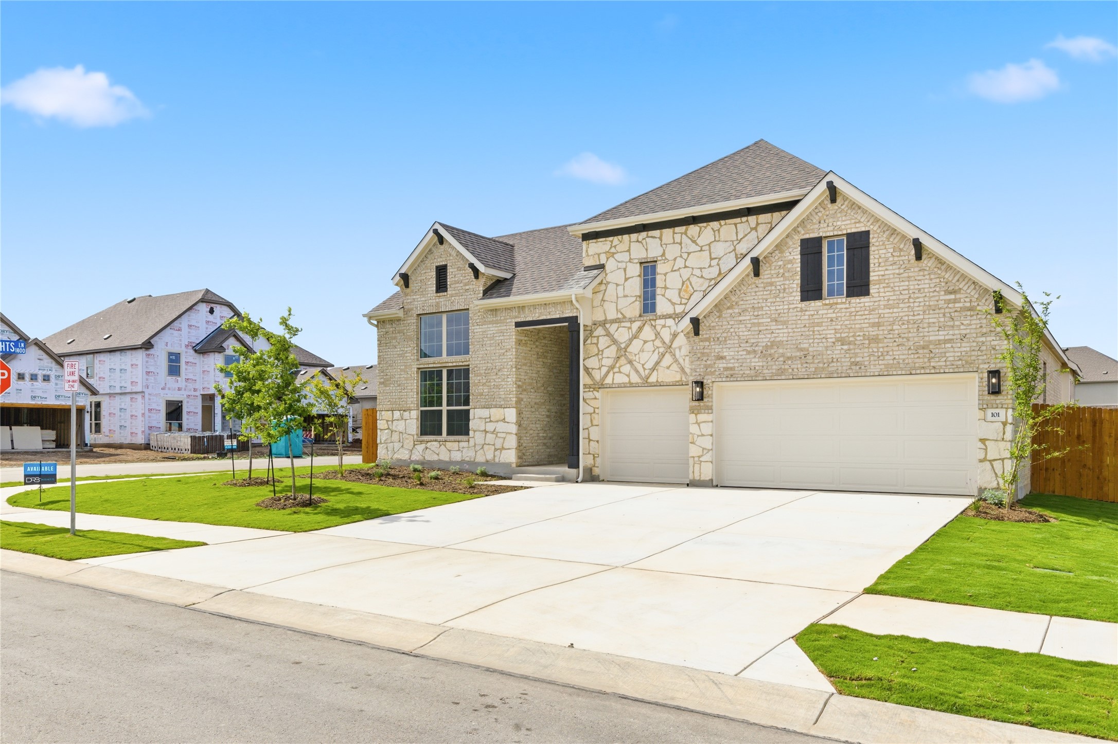 101 Lost Treasure Terrace Georgetown, TX 78628 - Photo 2 of 32 a front view of house with yard and green space