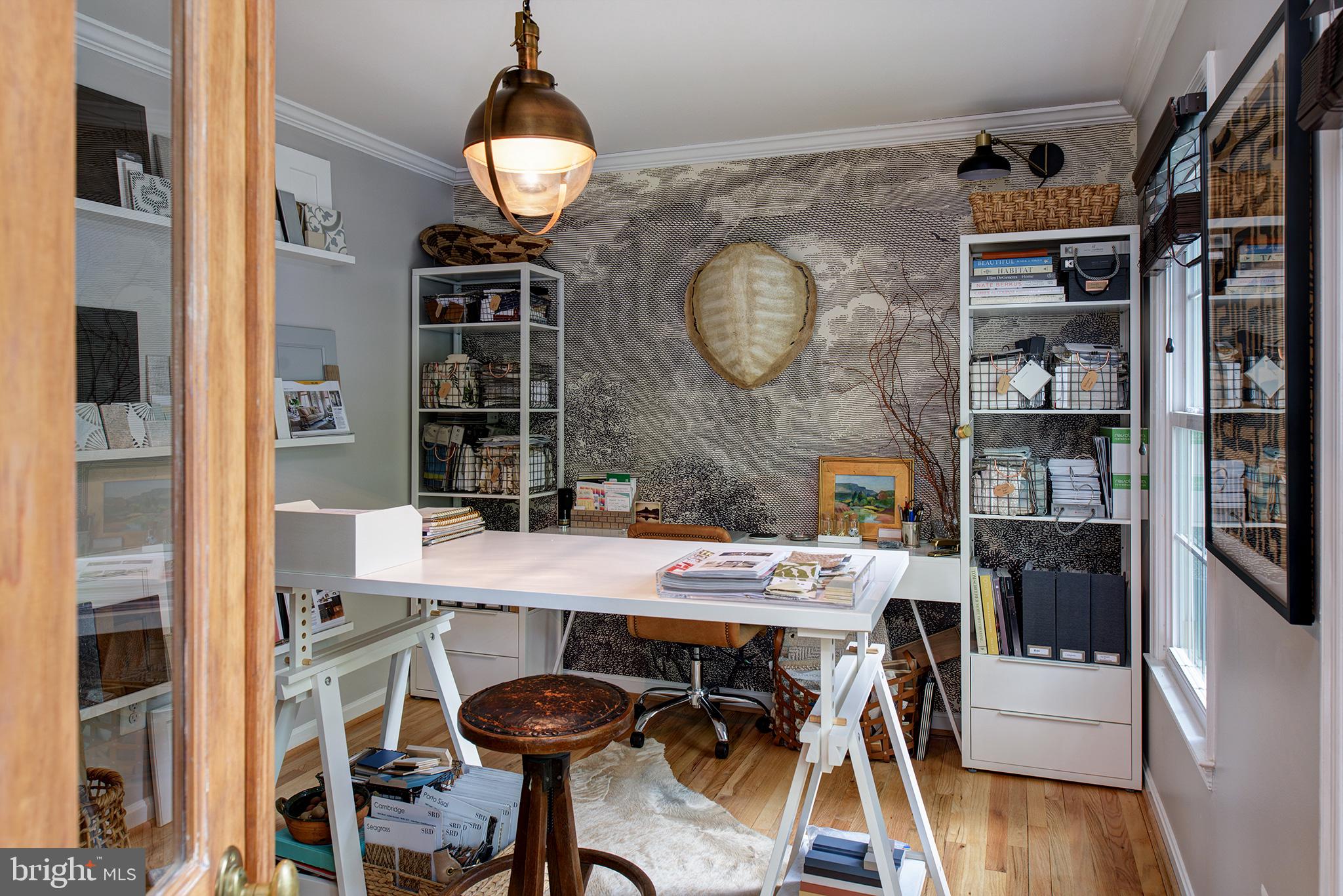 9405 Wallingford Drive Burke, VA 22015 - Photo 15 of 37 MAIN FLOOR STUDY WITH CUSTOM DOORS