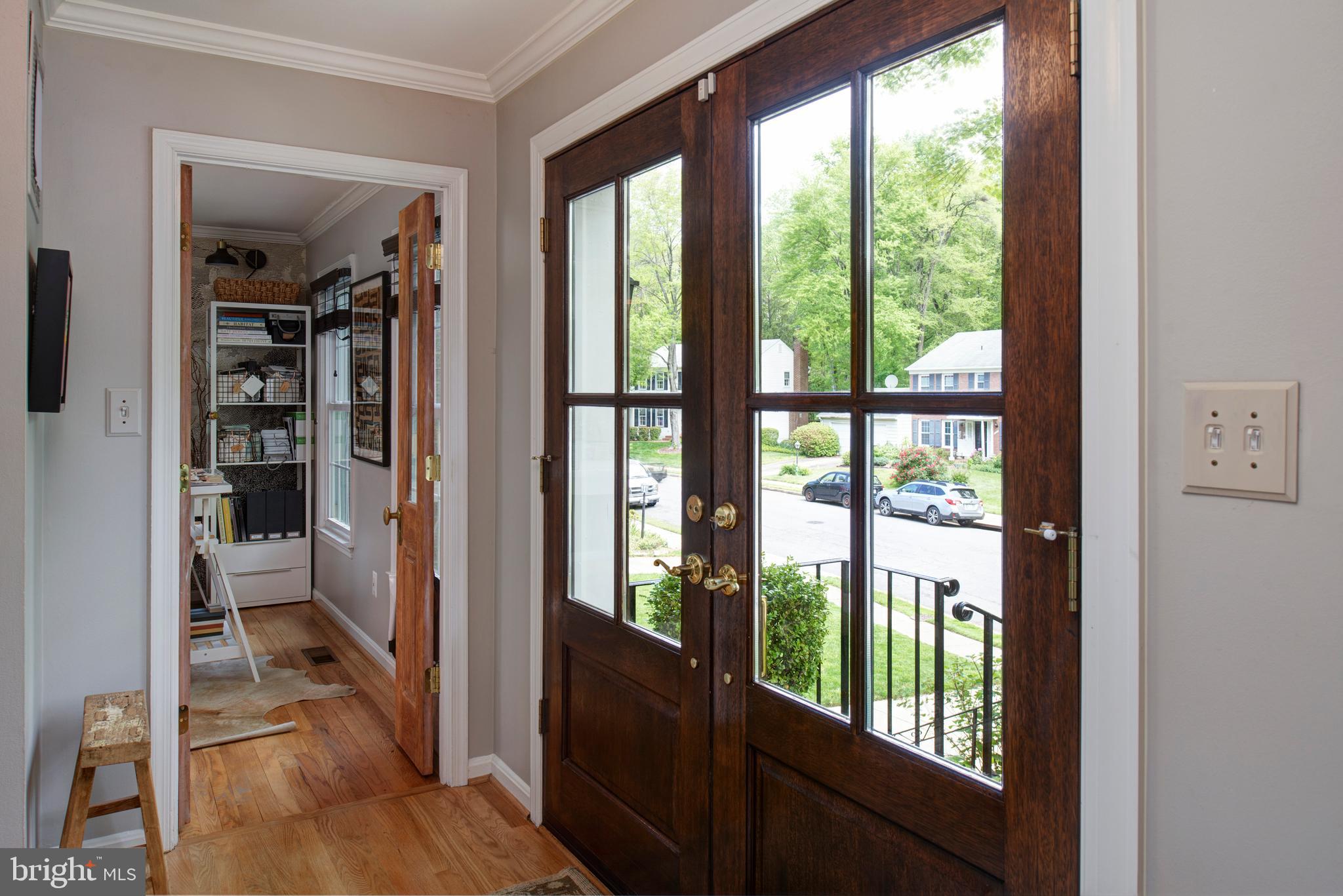 9405 Wallingford Drive Burke, VA 22015 - Photo 4 of 37 CUSTOM DOUBLE FRONT DOOR AND CUSTOM OFFICE DOORS