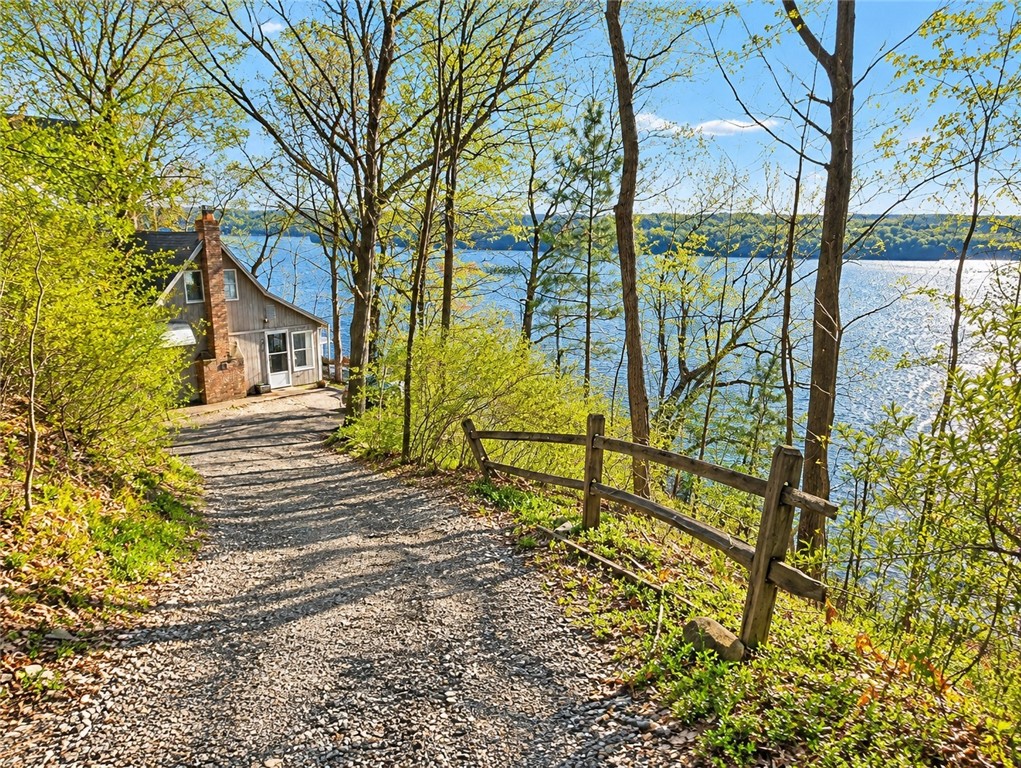 4389 Mickel Parcel A Road Burdett, NY 14818 - Photo 2 of 13 Drive way to Cottage.Classic Seneca Lake Cottage Ready for Your Renovation and Personal Touch