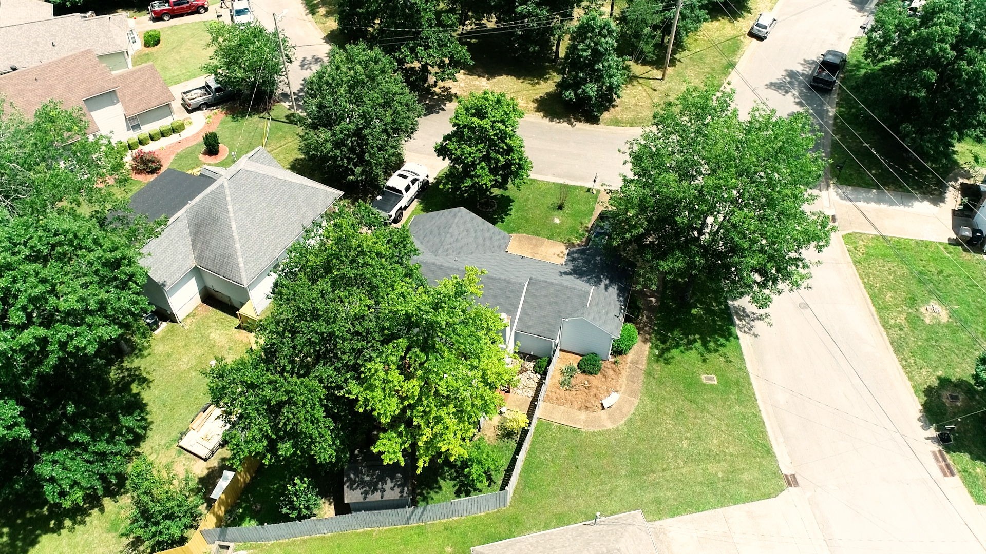 844 Trailside Circle Antioch, TN 37013 - Photo 26 of 27 an aerial view of a house with a yard and trees all around