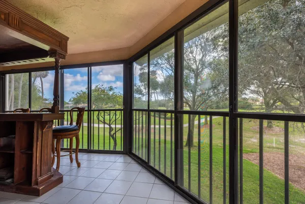 a view of a city from a balcony
