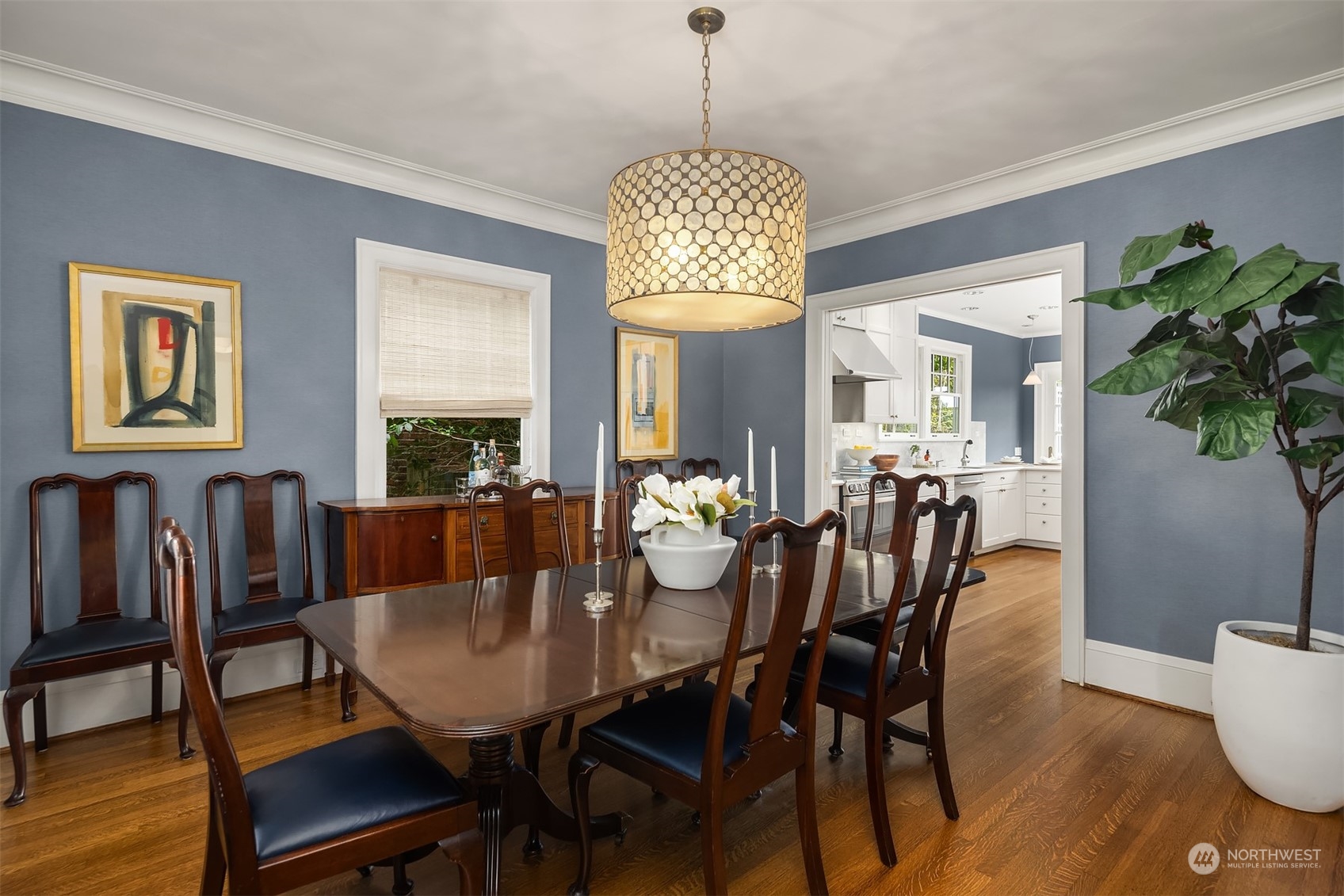 2230 33rd Avenue South Seattle, WA 98144 - Photo 14 of 39 a view of a dining room with furniture window and wooden floor