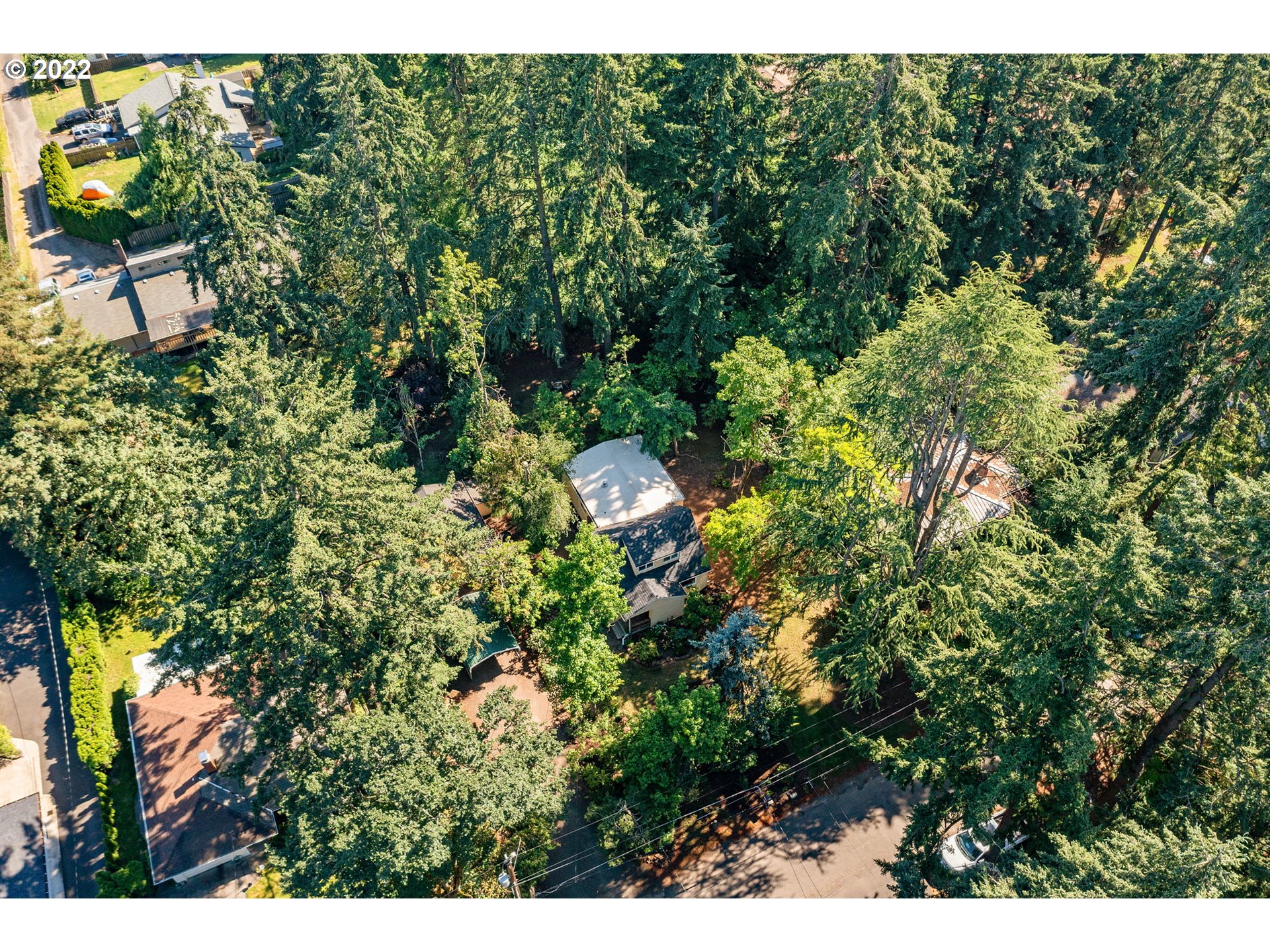 2020 Southeast Waldron Road Milwaukie, OR 97222 - Photo 29 of 32 a backyard of a house with lots of green space