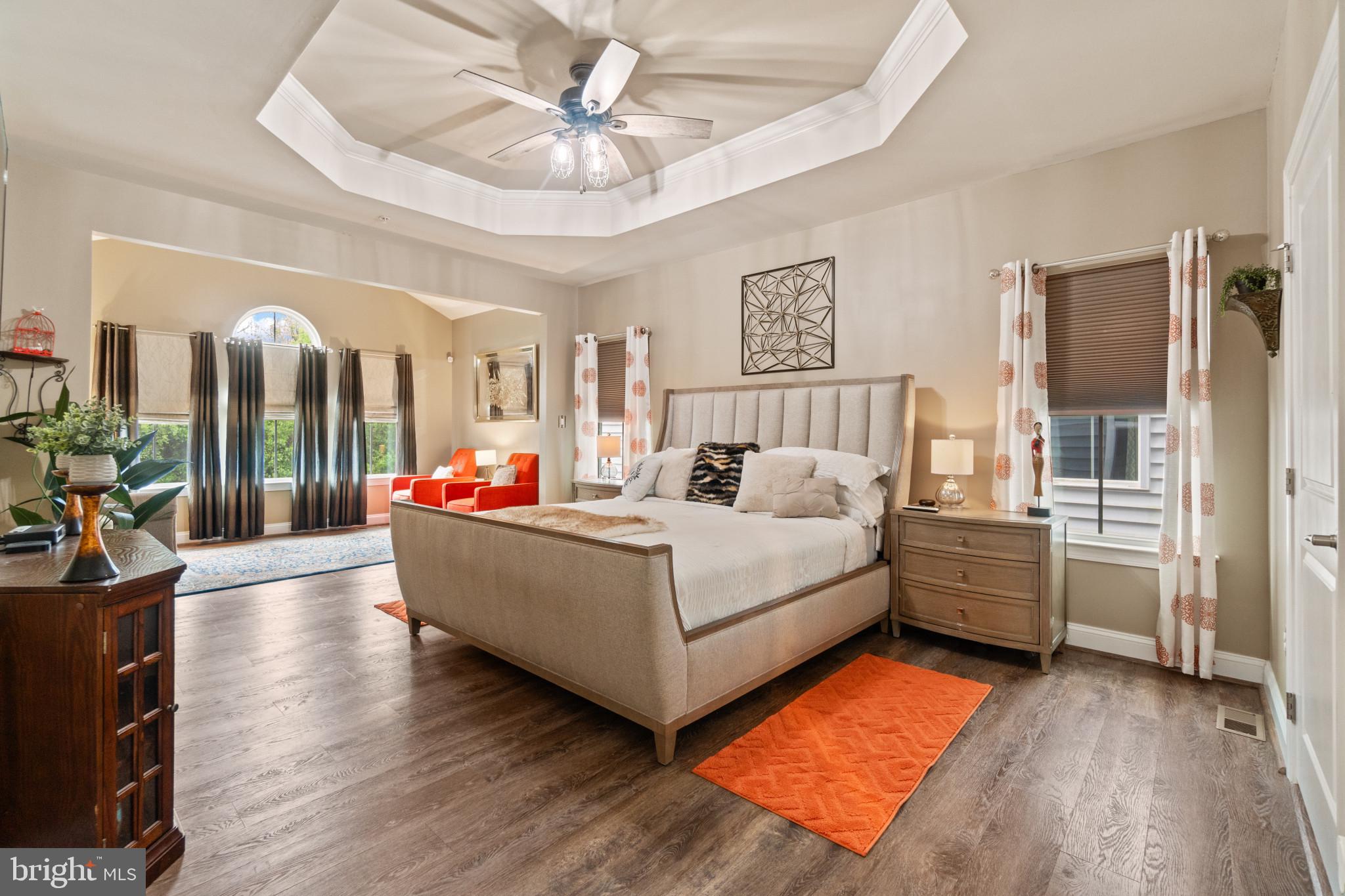 1373 Patuxent Ridge Road Odenton, MD 21113 - Photo 17 of 74 Spacious Primary Bedroom with Trey Ceiling!