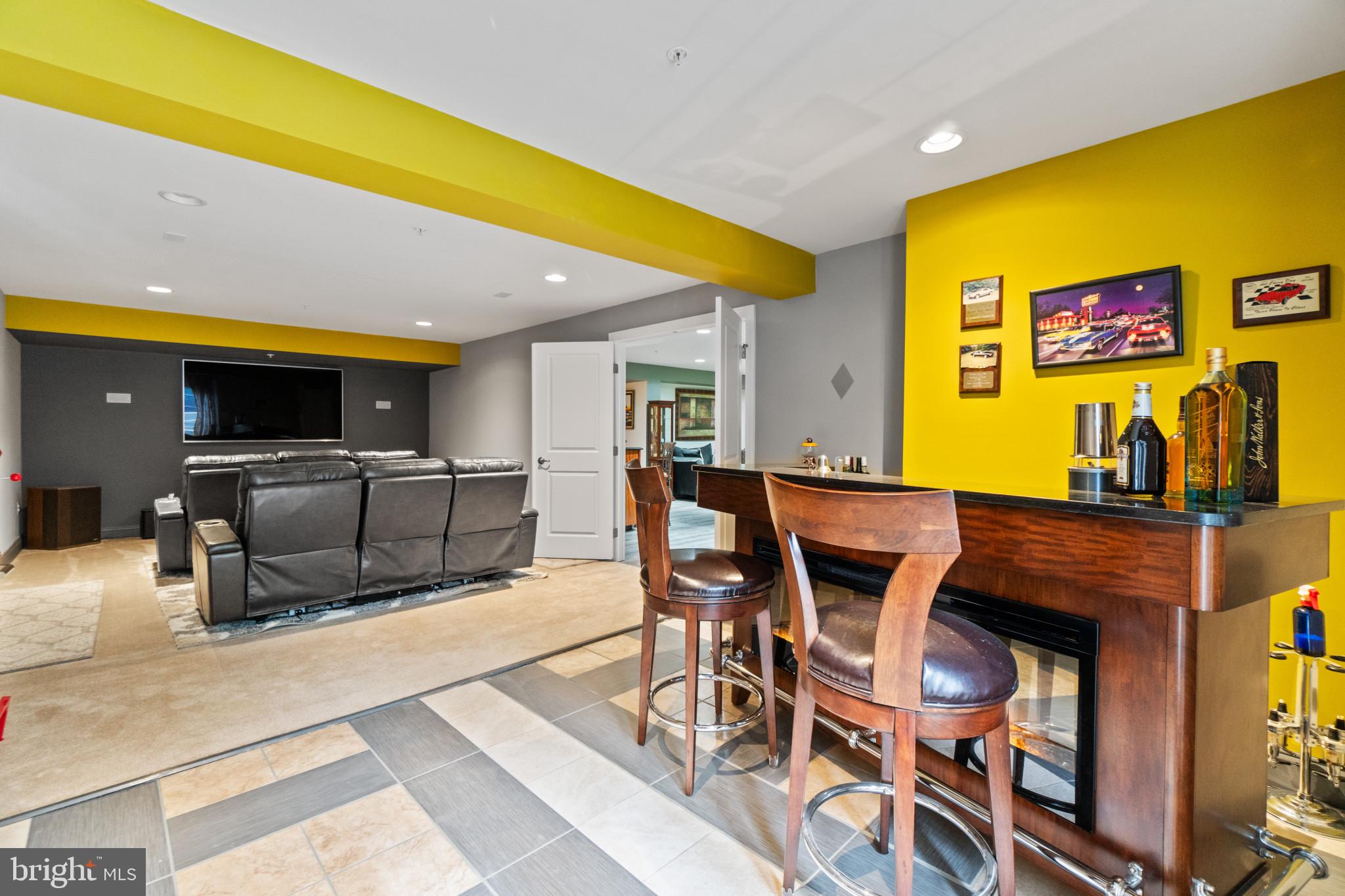 1373 Patuxent Ridge Road Odenton, MD 21113 - Photo 63 of 74 2nd Bar with Built-in Fireplace