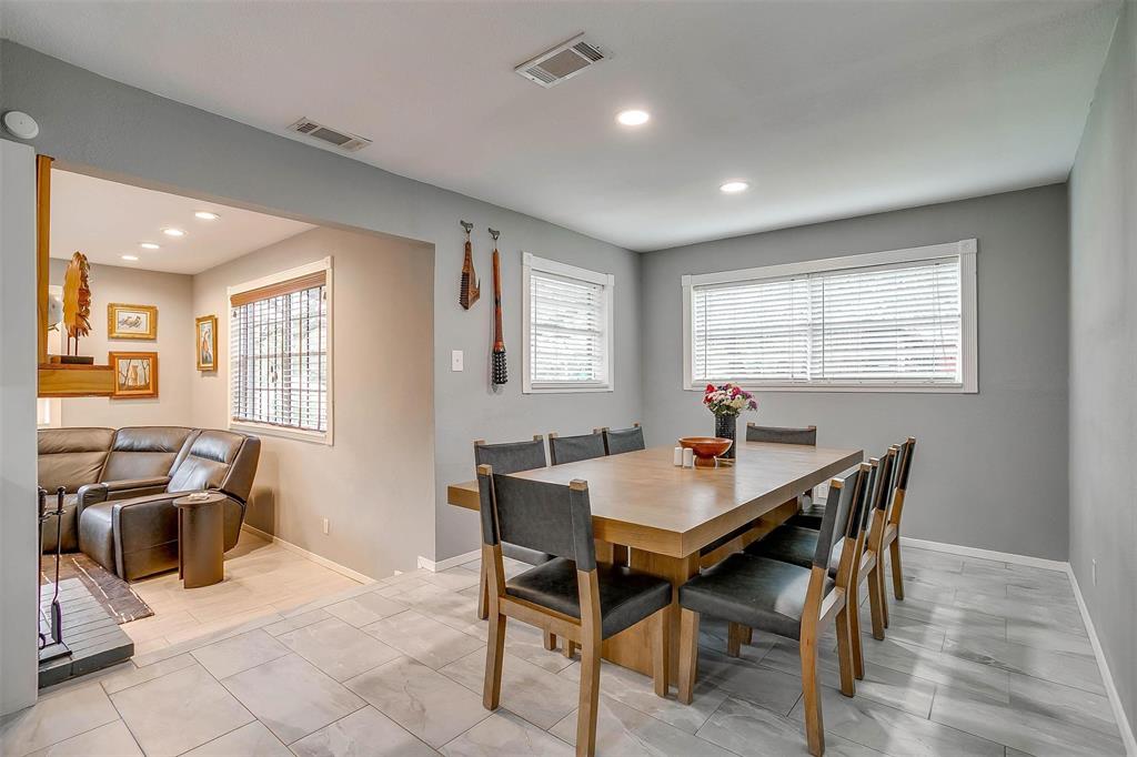 6609 Genoa Road Fort Worth, TX 76116 - Photo 18 of 39 Dining room featuring healthy amount of natural light and recessed lighting