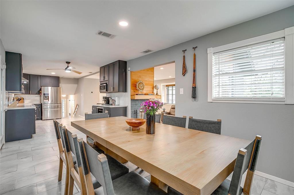 6609 Genoa Road Fort Worth, TX 76116 - Photo 20 of 39 Dining space featuring ceiling fan and recessed lighting