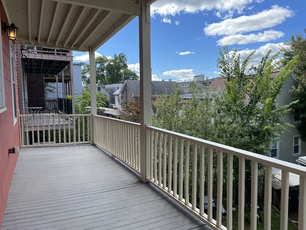 a view of a balcony