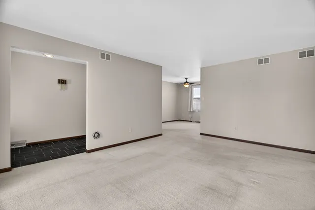 a view of an empty room