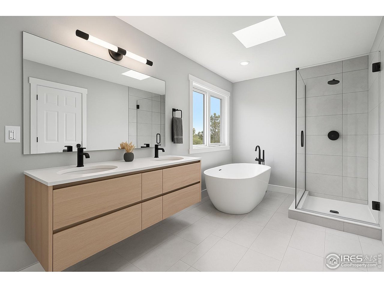 4615 Kitchell Way Fort Collins, CO 80524 - Photo 39 of 41 a bathroom with a white tub sink mirror and toilet