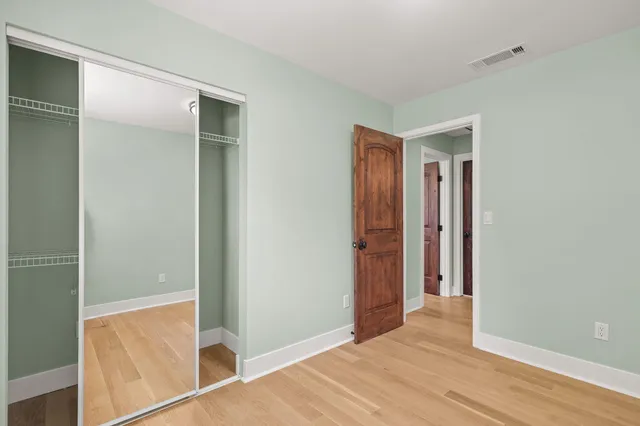 a view of hallway with front door