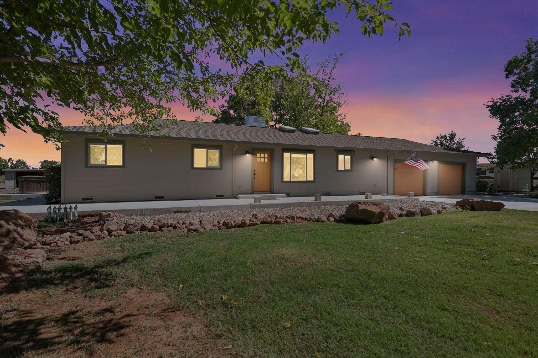 4315 Webb Road Anderson, CA 96007 - Photo 48 of 49 a front view of a house with a garden