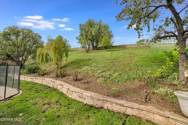an aerial view of a house with a swimming pool