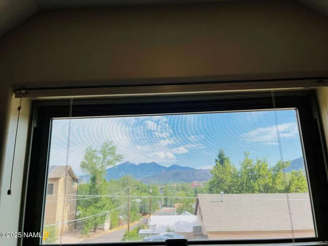 a view of sky from window