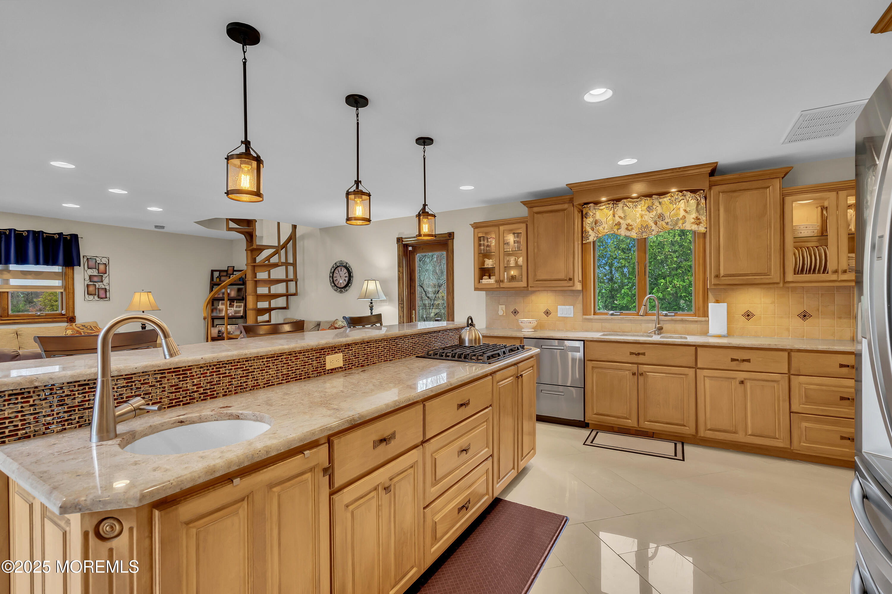 49 Highbridge Road New Egypt, NJ 08533 - Photo 21 of 44 a kitchen with sink stove and cabinets