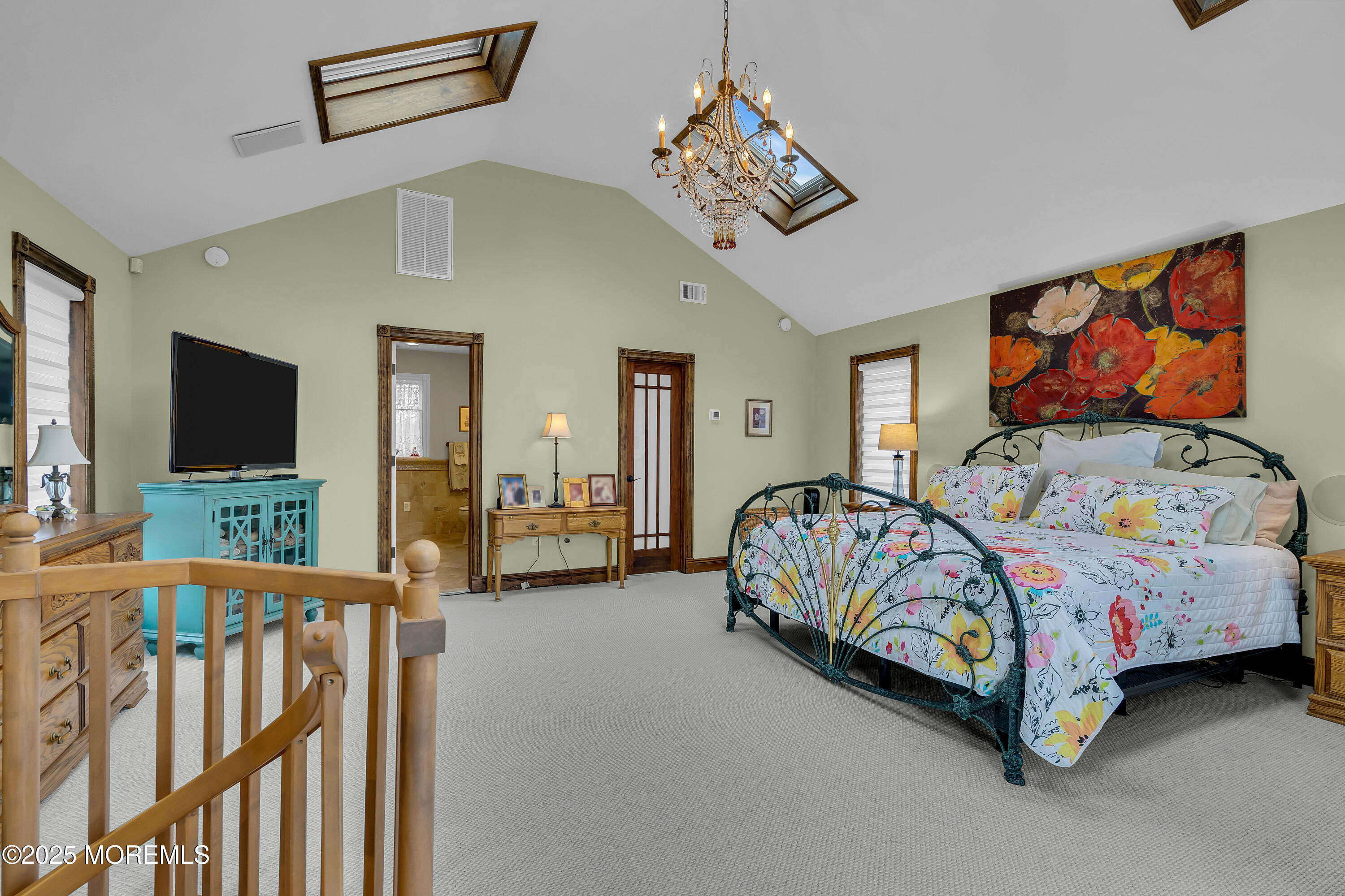 49 Highbridge Road New Egypt, NJ 08533 - Photo 29 of 44 a bedroom with bed and a flat tv screen on dresser