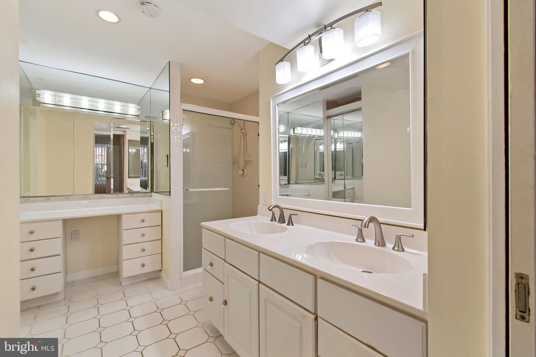 512 Carr Avenue Rockville, MD 20850 - Photo 43 of 56 a bathroom with a sink vanity and mirror
