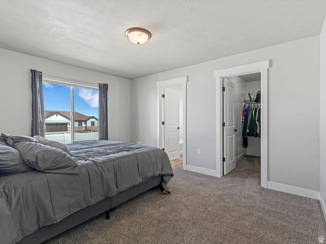 573 South Maxwell Drive Grantsville, UT 84029 - Photo 12 of 25 Carpeted bedroom with a walk in closet and baseboards