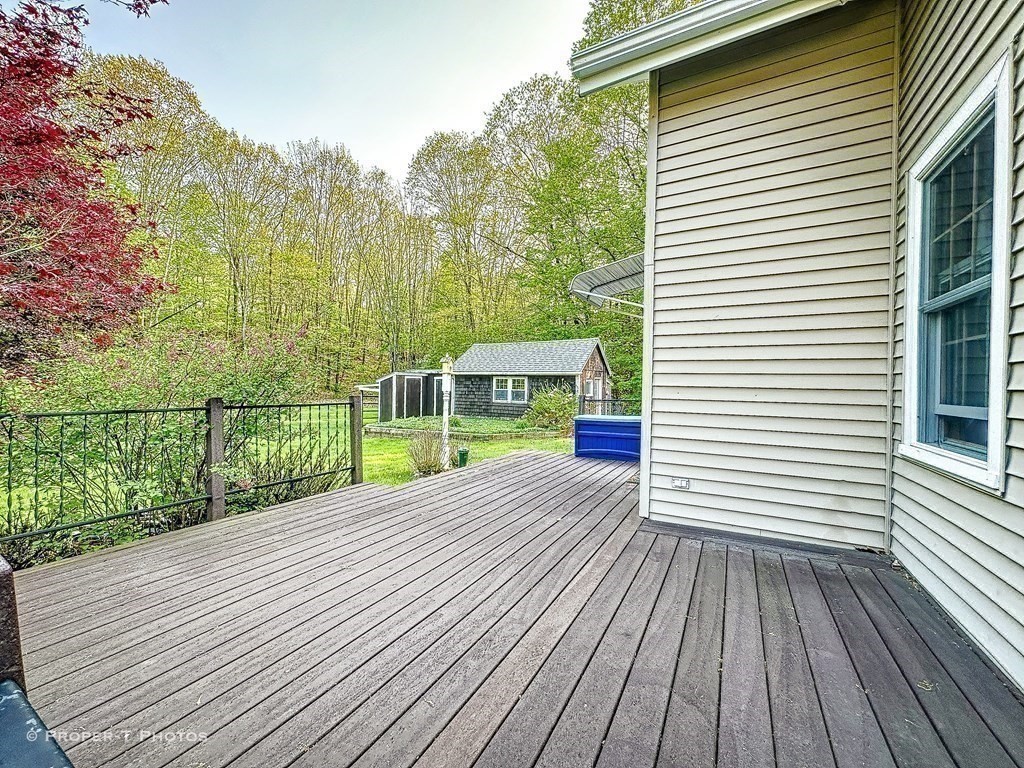 23 North Leverett Road Montague, MA 01351 - Photo 21 of 35 a view of a wooden deck