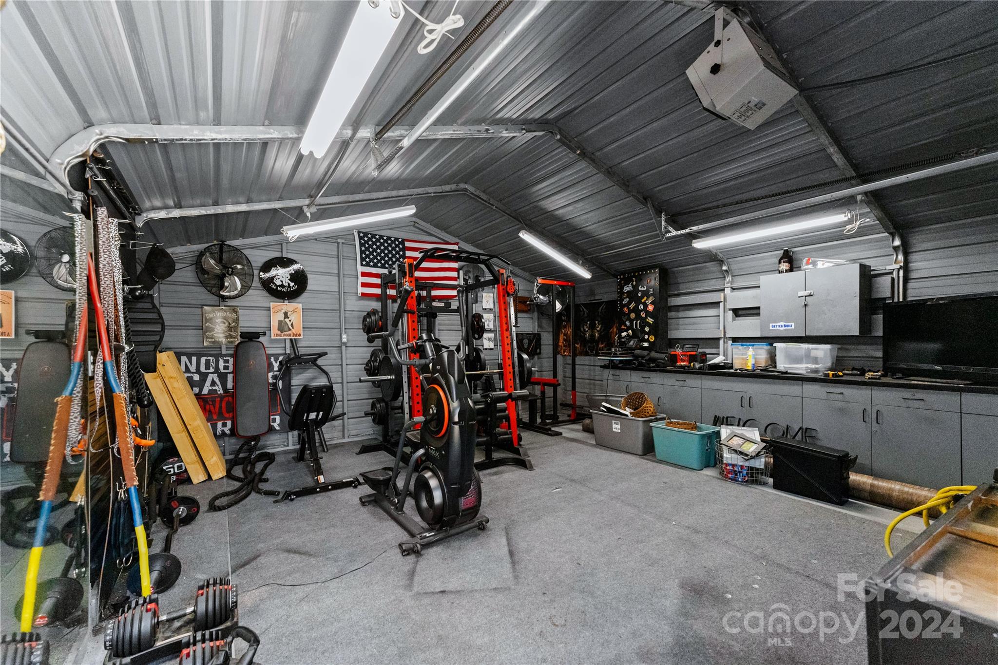 1267 Oak Hill Road Chester, SC 29706 - Photo 26 of 29 a view of a storage room with furniture fridge and stairs
