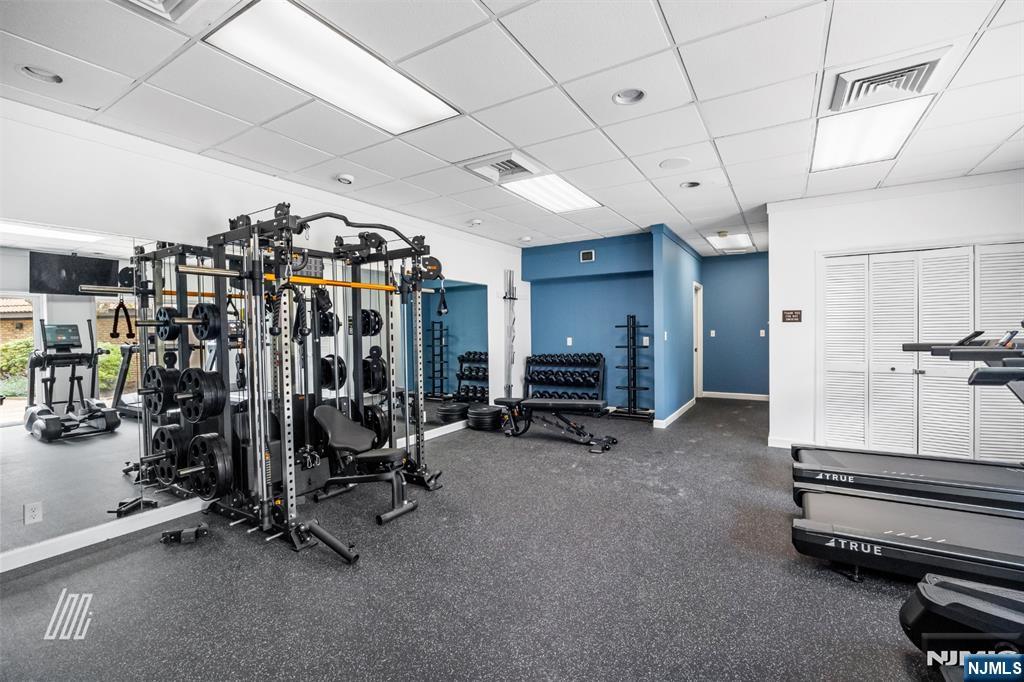 300 Gorge Road, Unit 75 Cliffside Park, NJ 07010 - Photo 25 of 27 a view of a room with gym equipment