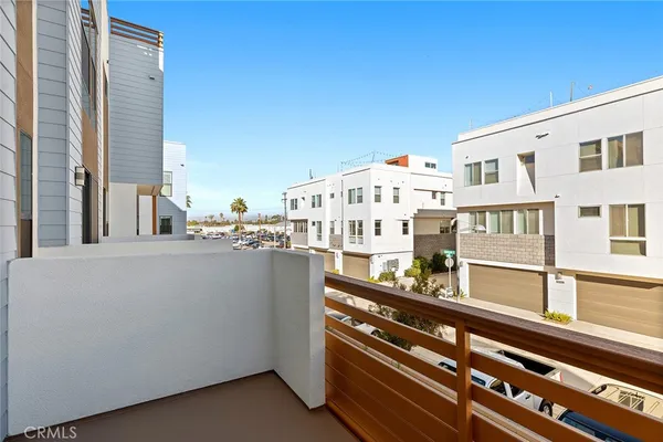 a view of city from balcony