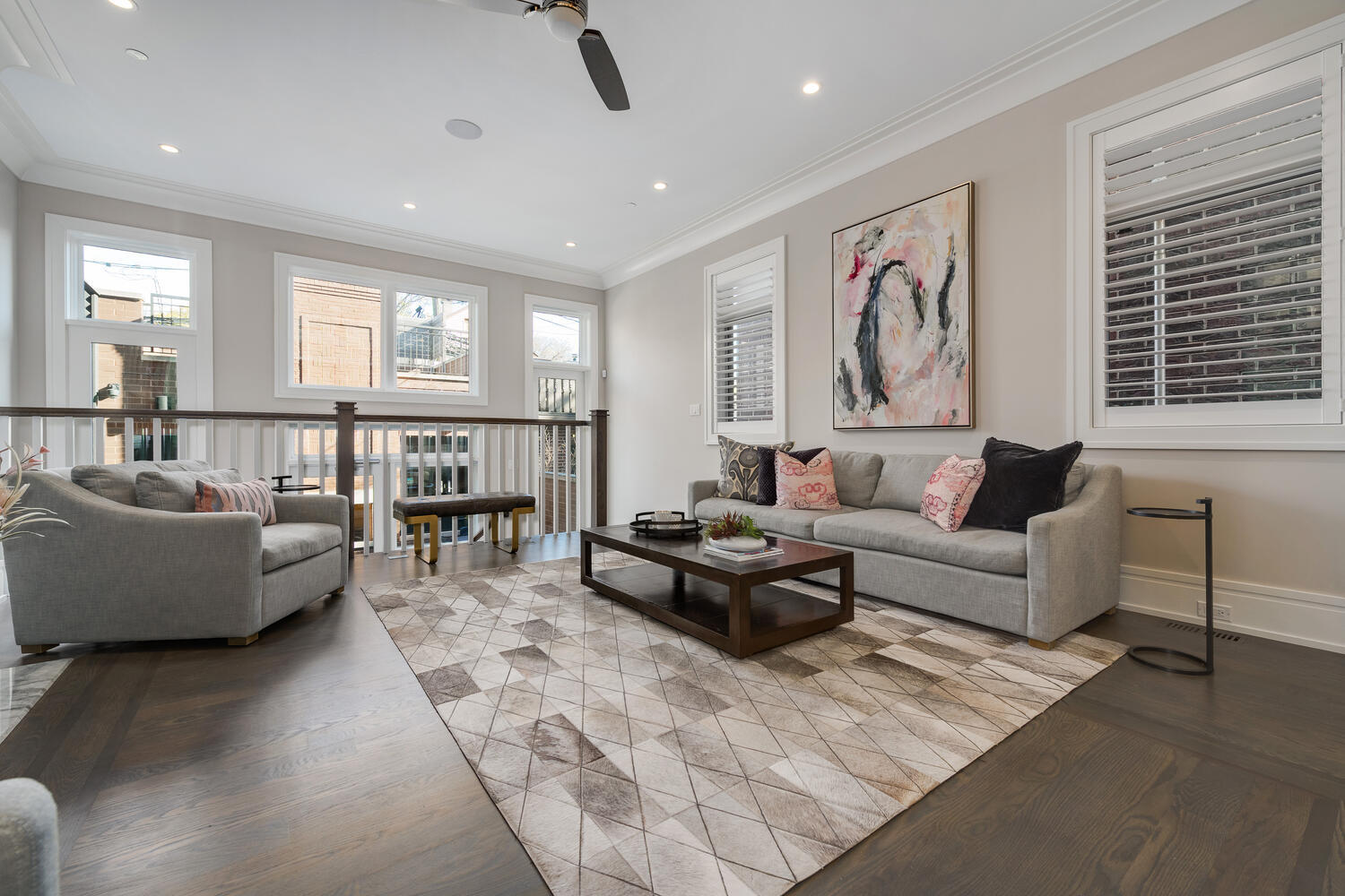 1823 North Bissell Street Chicago, IL 60614 - Photo 19 of 56 a living room with furniture and windows
