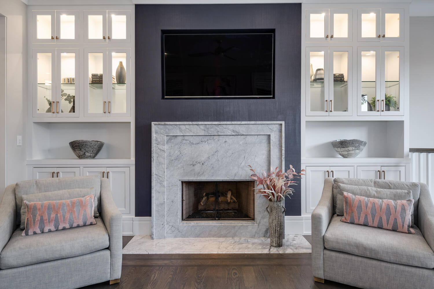 1823 North Bissell Street Chicago, IL 60614 - Photo 22 of 56 a living room with furniture and a fireplace