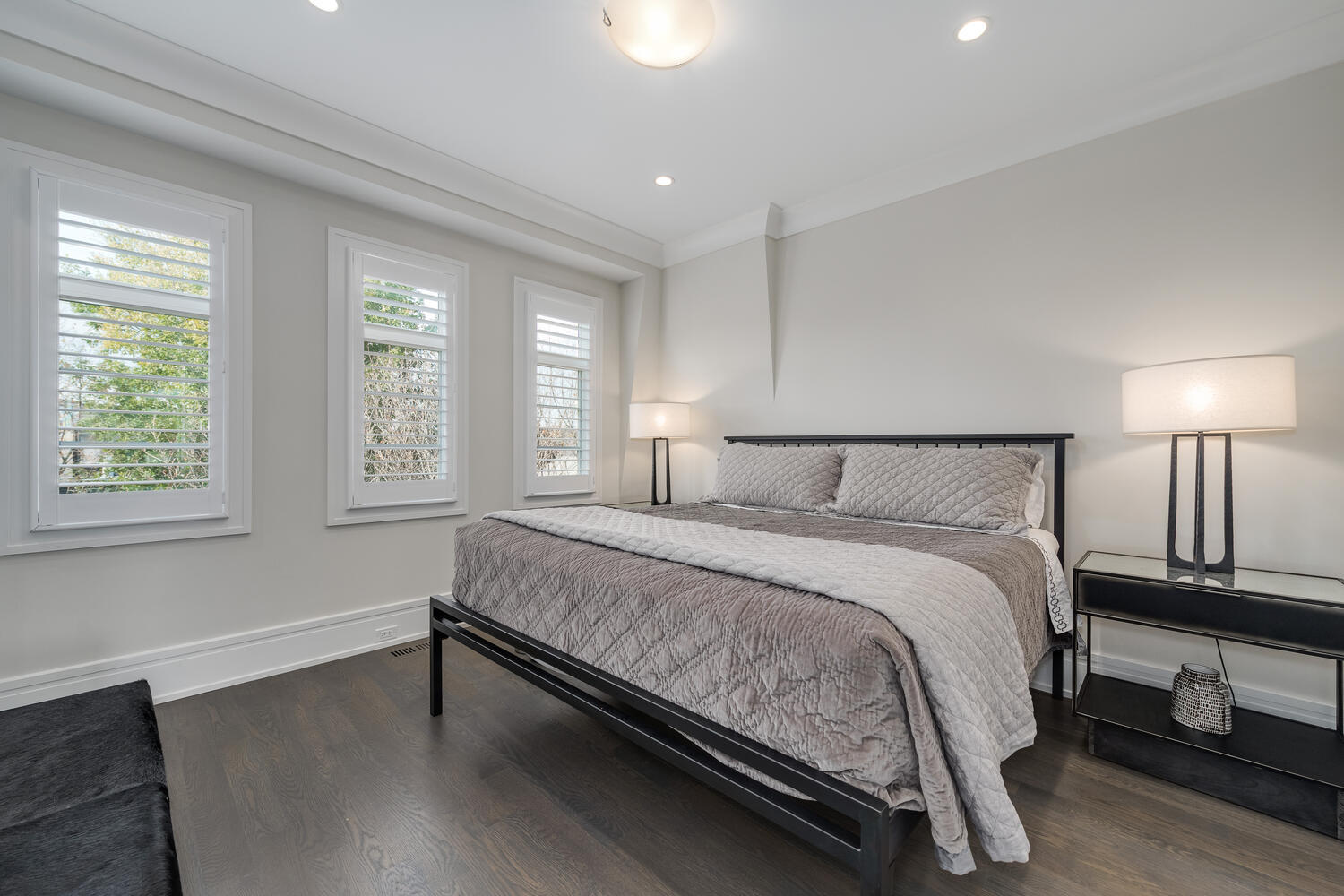 1823 North Bissell Street Chicago, IL 60614 - Photo 35 of 56 a bedroom with a bed and a night stand