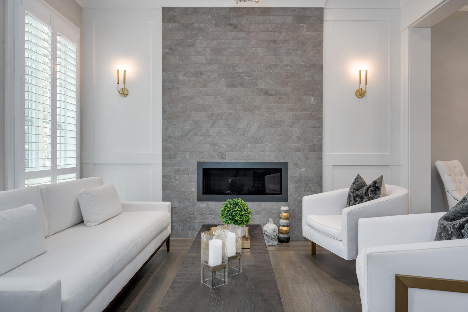 1823 North Bissell Street Chicago, IL 60614 - Photo 4 of 56 a living room with furniture and a fireplace