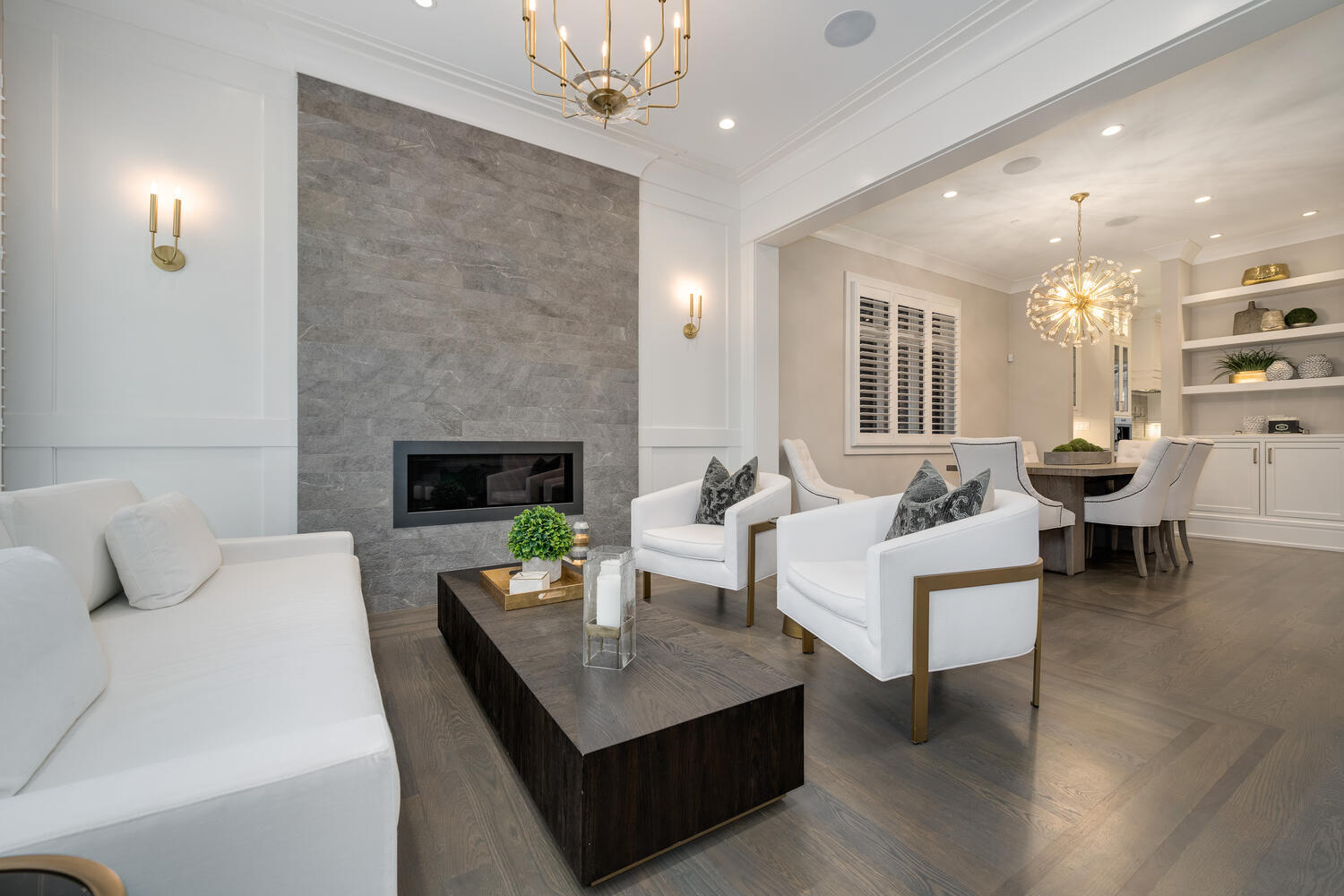 1823 North Bissell Street Chicago, IL 60614 - Photo 5 of 56 a living room with furniture and a fireplace