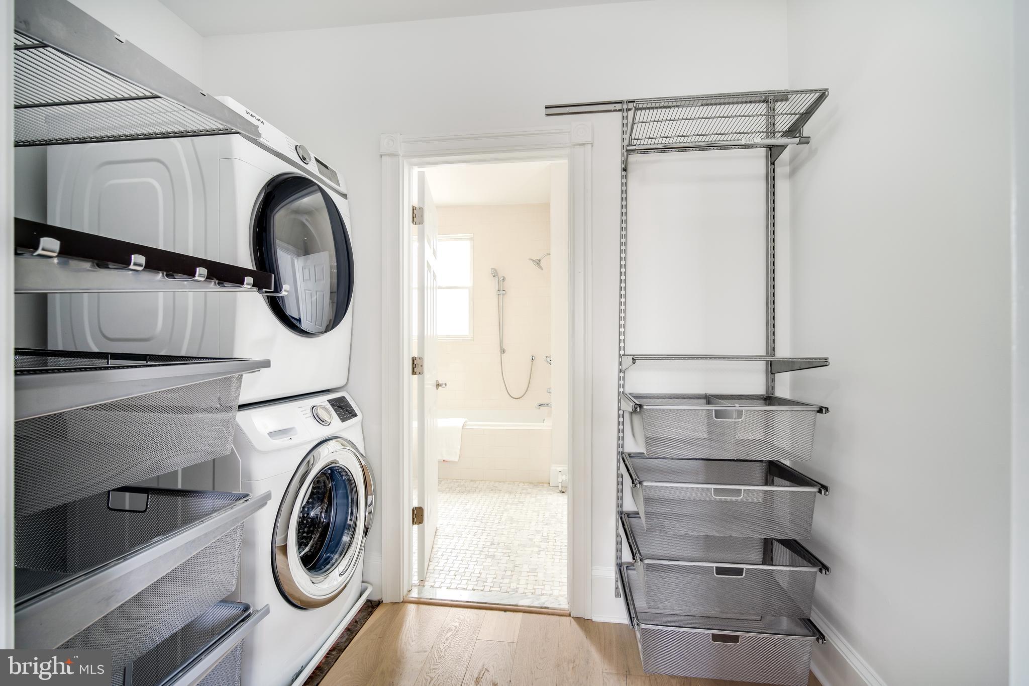 39 S Street Northwest Washington, DC 20001 - Photo 27 of 54 Primary Closet w Full Sized W/D