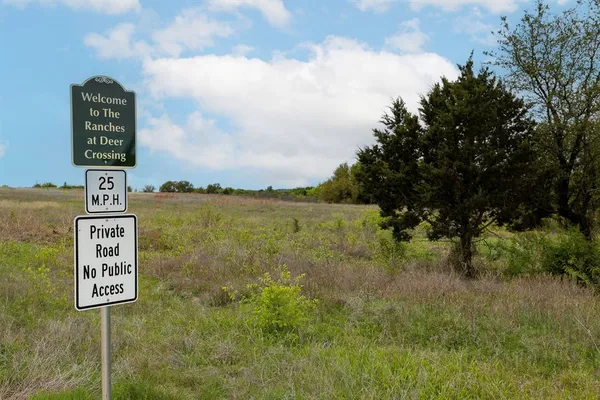 a view of a and sign board