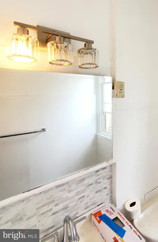 a close up of a wall with an empty room