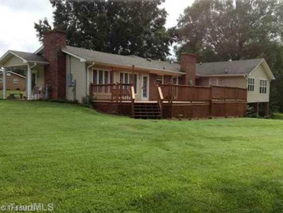 3220 Wide Country Road Pfafftown, NC 27040 - Photo 2 of 16 Exterior Back. Back view. Large deck, privacy.