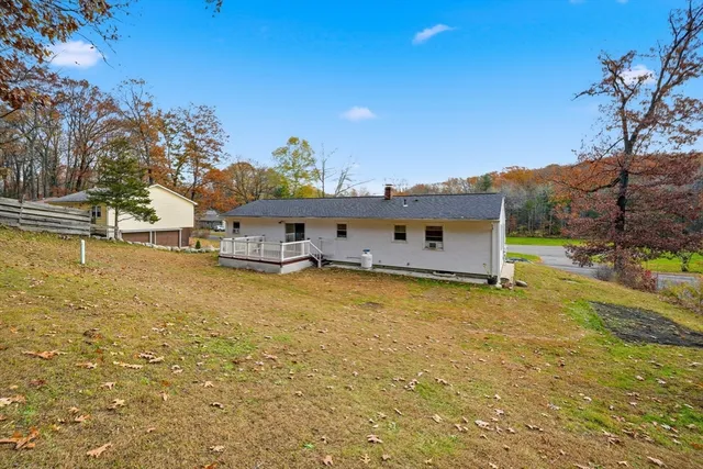 a view of a house with a patio